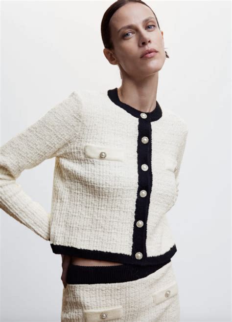 chaquetas tipo chanel mango